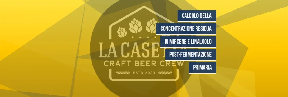 Calcolo della Concentrazione Residua di Mircene e Linaloolo Post-Fermentazione Primaria