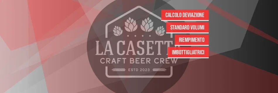 Calcolo deviazione standard volumi riempimento imbottigliatrici