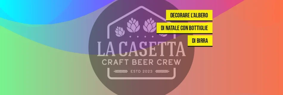 Decorare l’albero di Natale con bottiglie di birra