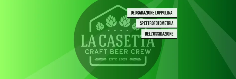 Degradazione luppolina: spettrofotometria dell’ossidazione