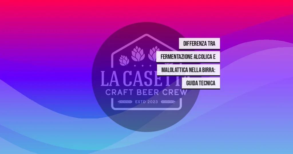 Differenza tra fermentazione alcolica e malolattica nella birra: guida tecnica
