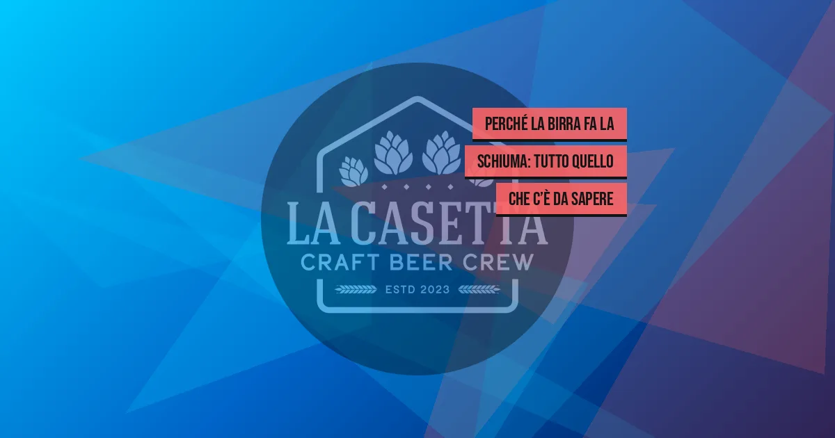 Perché la birra fa la schiuma: tutto quello che c’è da sapere