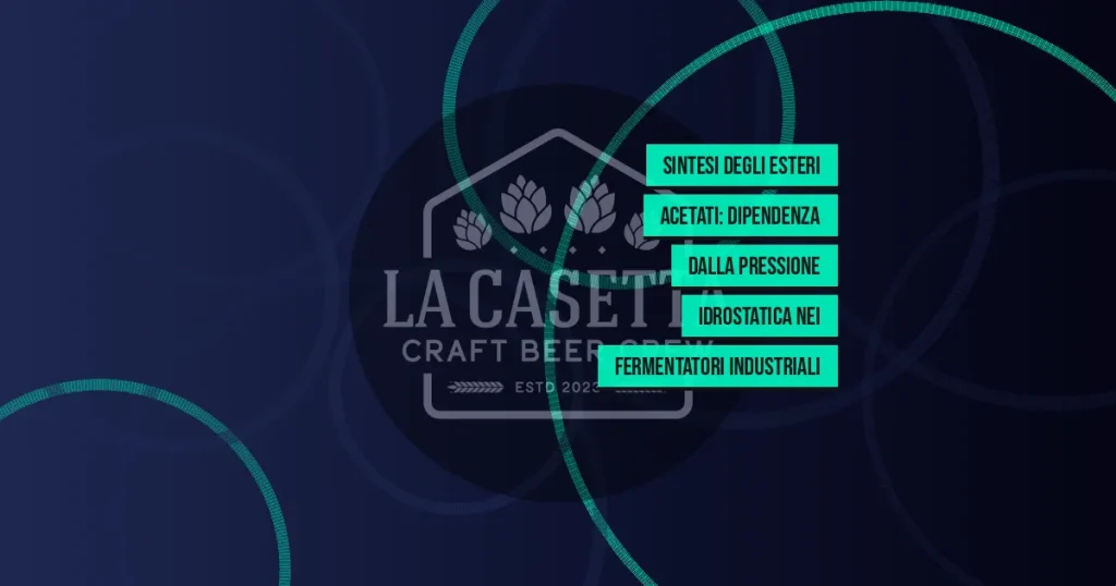 Sintesi degli esteri acetati: dipendenza dalla pressione idrostatica nei fermentatori industriali