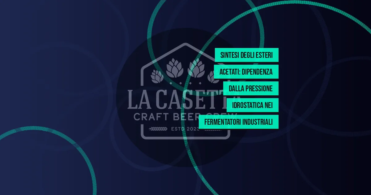 Sintesi degli esteri acetati: dipendenza dalla pressione idrostatica nei fermentatori industriali