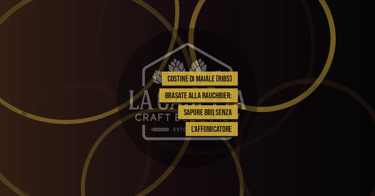 Costine Di Maiale (Ribs) Brasate Alla Rauchbier: Sapore BBQ Senza L’Affumicatore