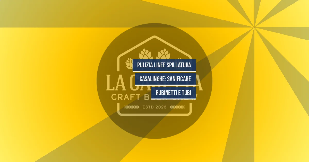 Pulizia Linee Spillatura Casalinghe: Sanificare Rubinetti e Tubi