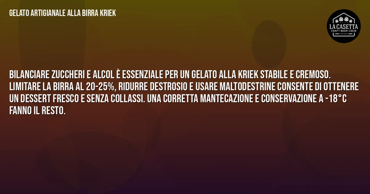 Sintesi TL;DR: Gelato Artigianale alla Birra Kriek Sintesi TL;DR: Gelato Artigianale alla Birra Kriek
