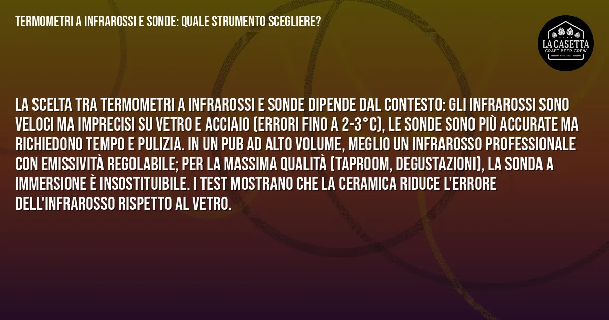 Sintesi TL;DR: Termometri a Infrarossi e Sonde: Quale Strumento Scegliere?