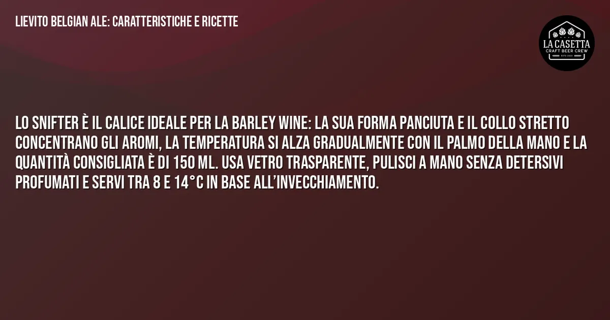 Sintesi TL;DR: Lievito Belgian Ale: Caratteristiche e Ricette