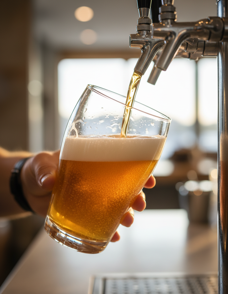 Birra versata alla spina — La Casetta