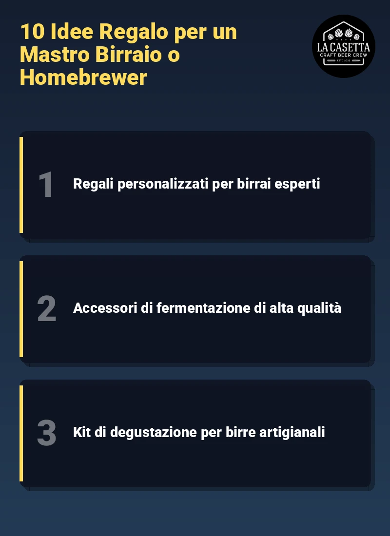 Infografica: 10 Idee Regalo per un Mastro Birraio o Homebrewer