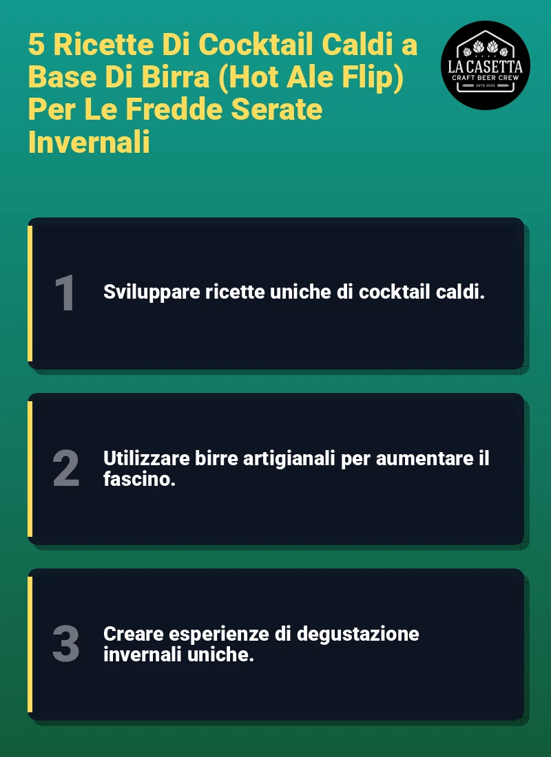 Infografica: 5 Ricette Di Cocktail Caldi a Base Di Birra (Hot Ale Flip) Per Le Fredde Serate Invernali