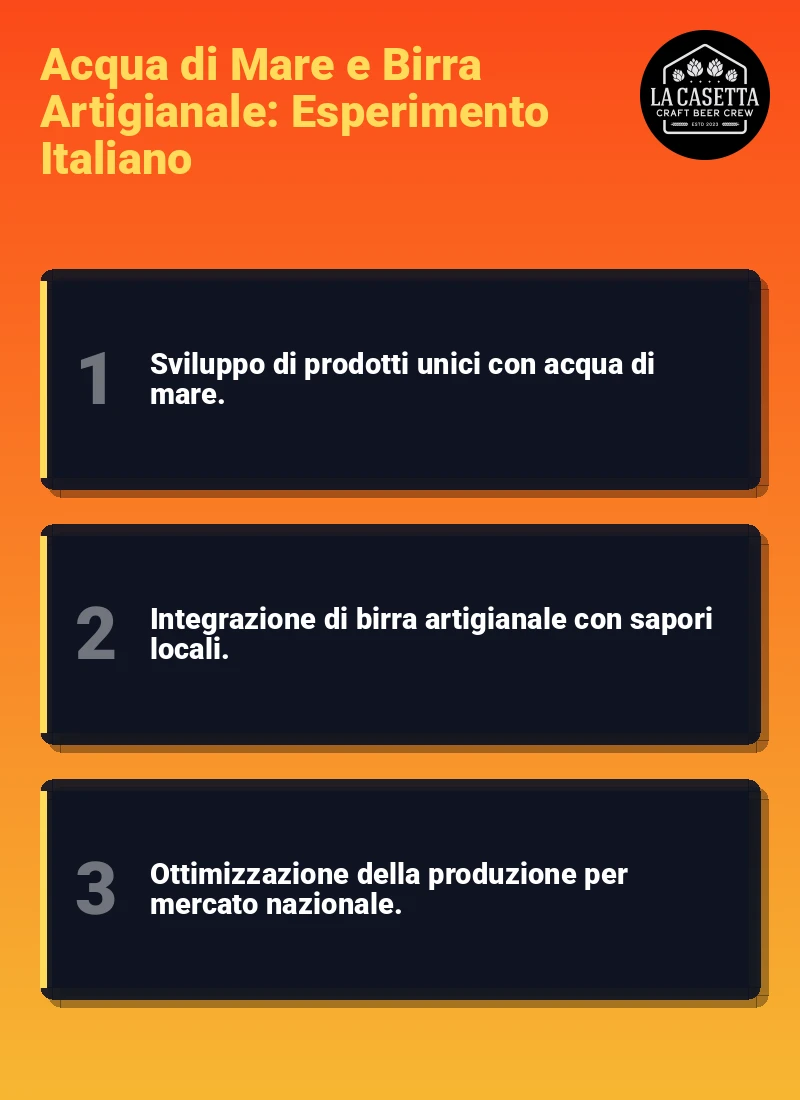 Infografica: Acqua di Mare e Birra Artigianale: Esperimento Italiano