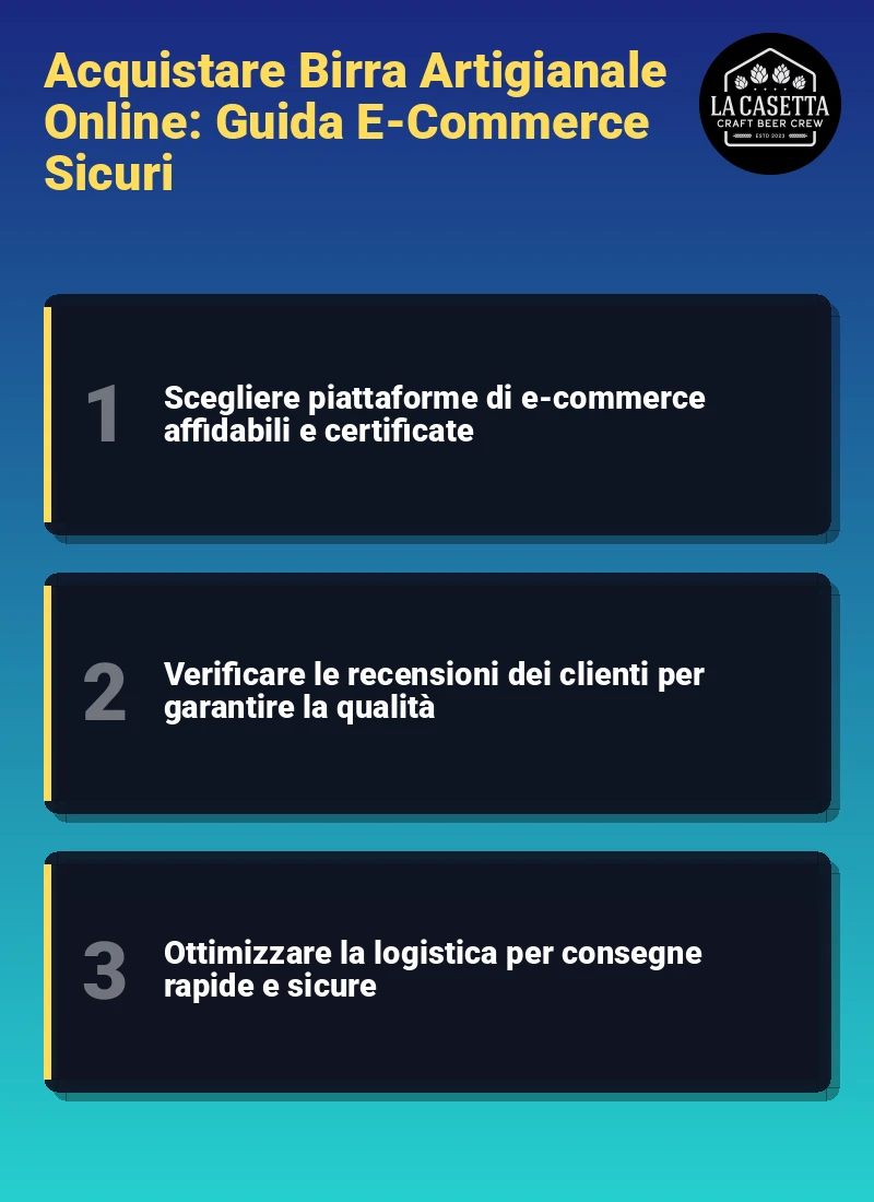 Infografica: Acquistare Birra Artigianale Online: Guida E-Commerce Sicuri