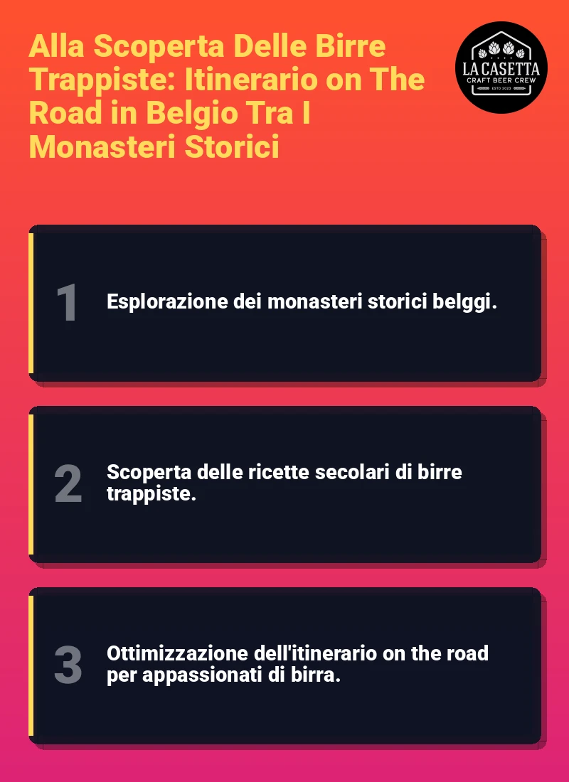 Infografica: Alla Scoperta Delle Birre Trappiste: Itinerario on The Road in Belgio Tra I Monasteri Storici