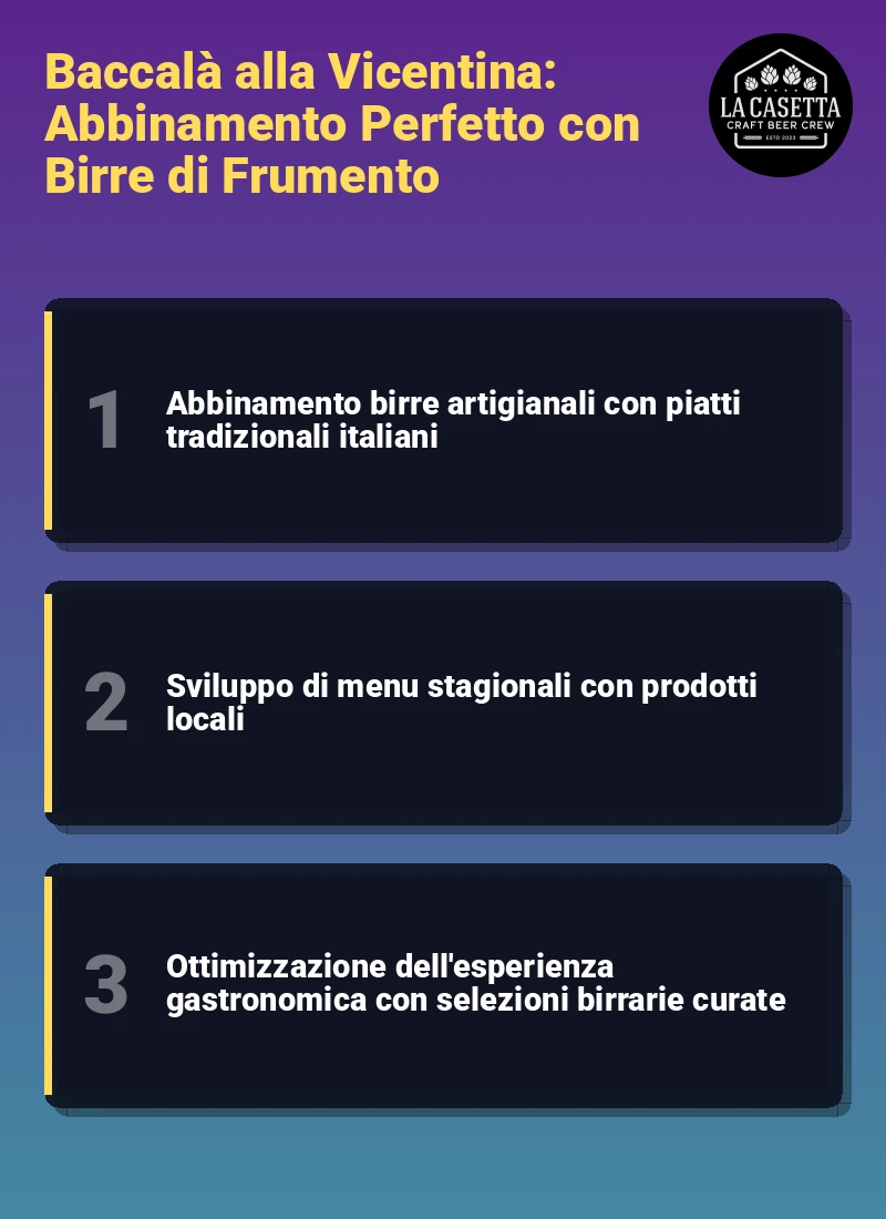 Infografica: Baccalà alla Vicentina: Abbinamento Perfetto con Birre di Frumento