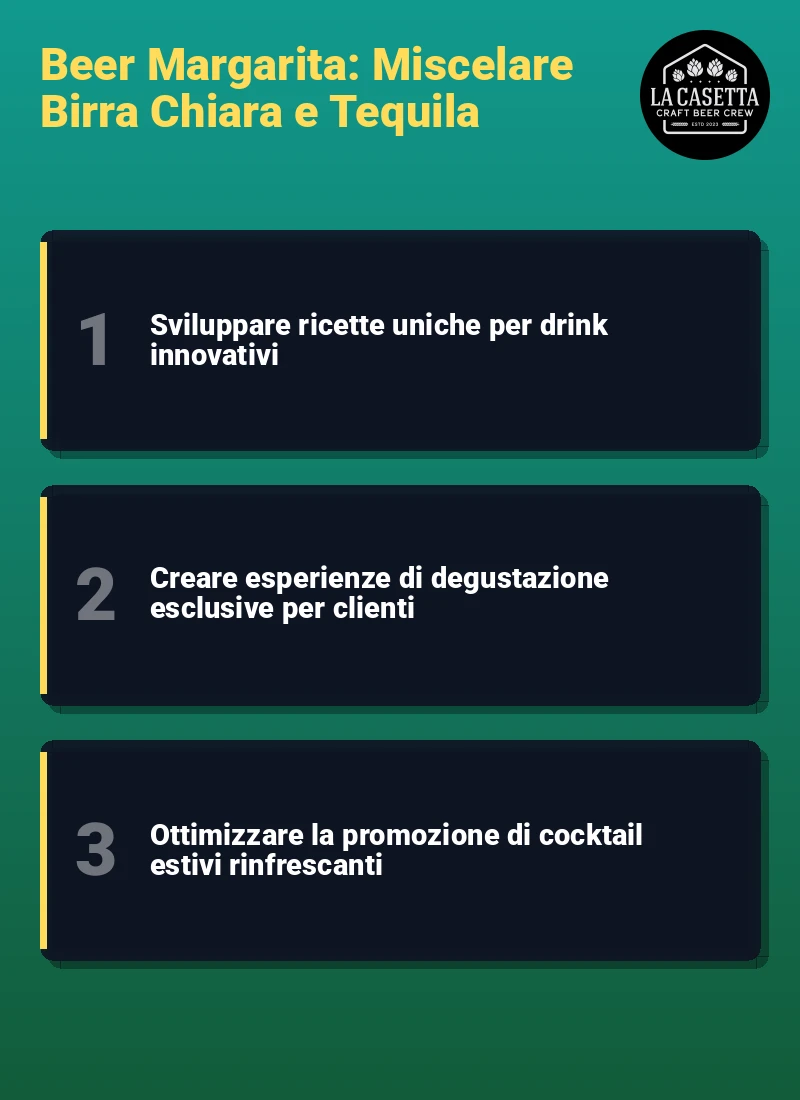 Infografica: Beer Margarita: Miscelare Birra Chiara e Tequila