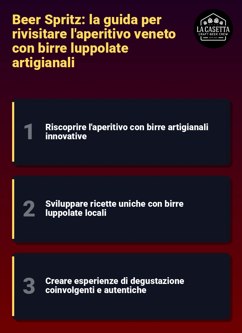 Infografica: Beer Spritz: la guida per rivisitare l'aperitivo veneto con birre luppolate artigianali