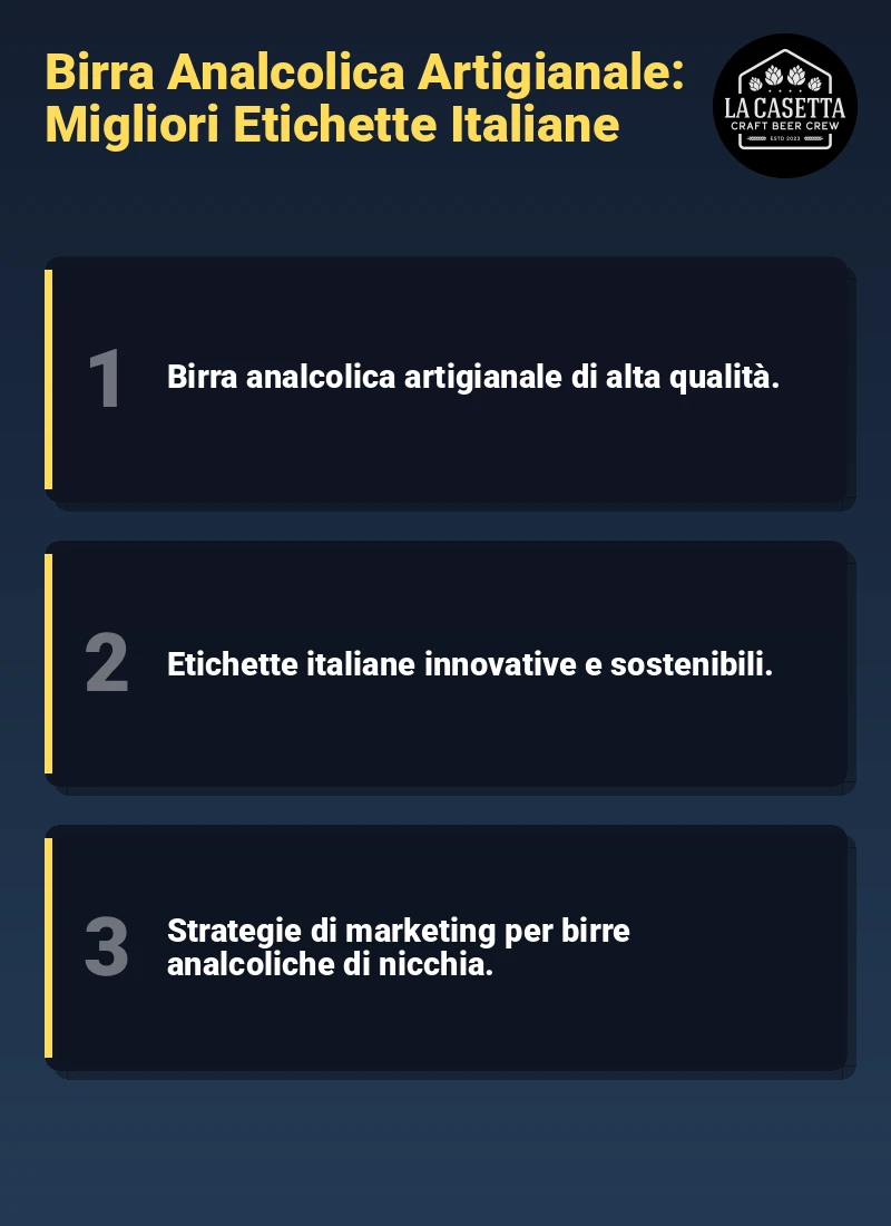 Infografica: Birra Analcolica Artigianale: Migliori Etichette Italiane