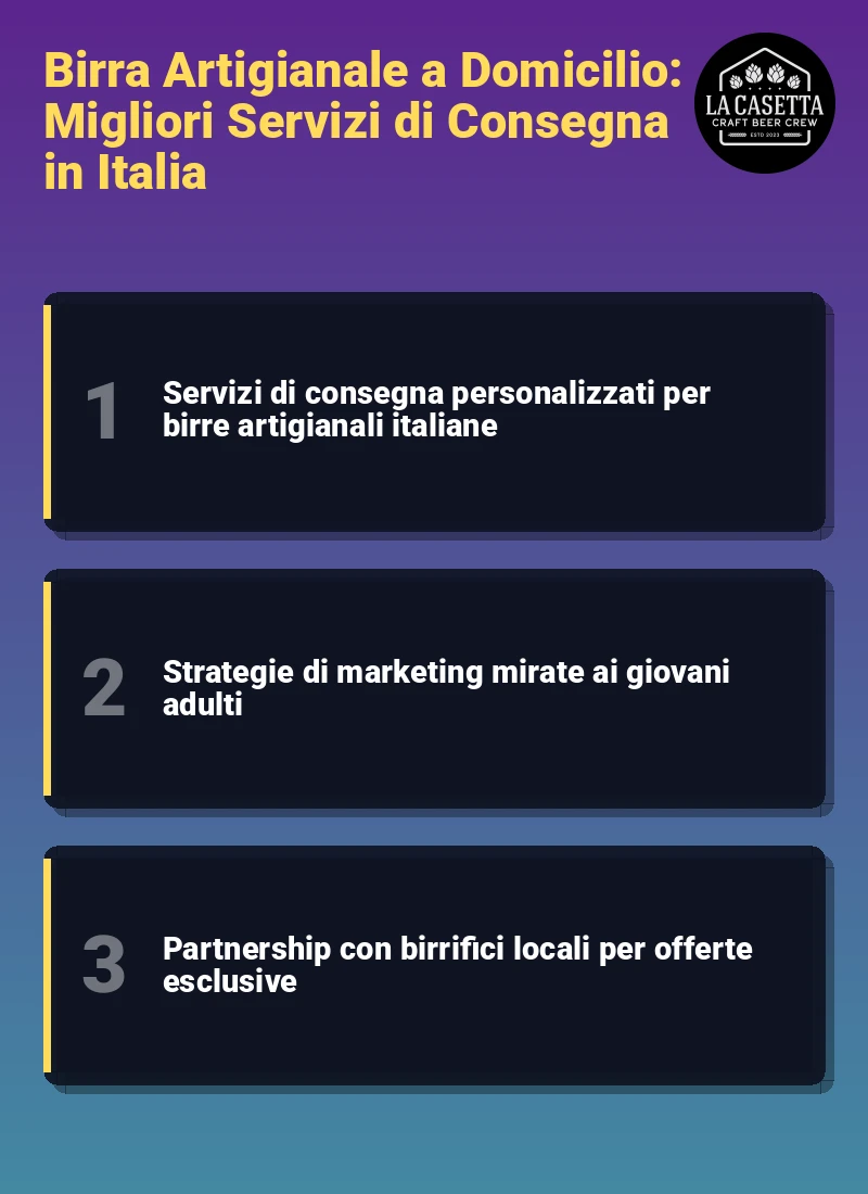 Infografica: Birra Artigianale a Domicilio: Migliori Servizi di Consegna in Italia