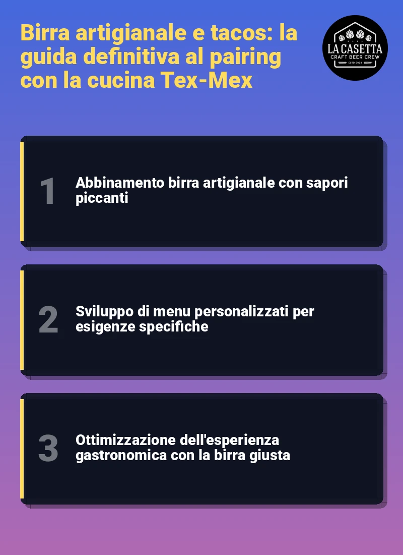 Infografica: Birra artigianale e tacos: la guida definitiva al pairing con la cucina Tex-Mex