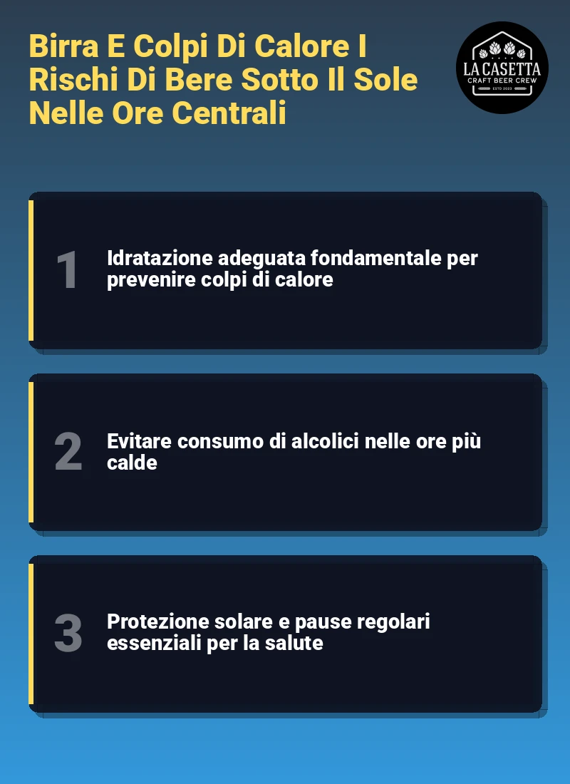 Infografica: Birra E Colpi Di Calore I Rischi Di Bere Sotto Il Sole Nelle Ore Centrali