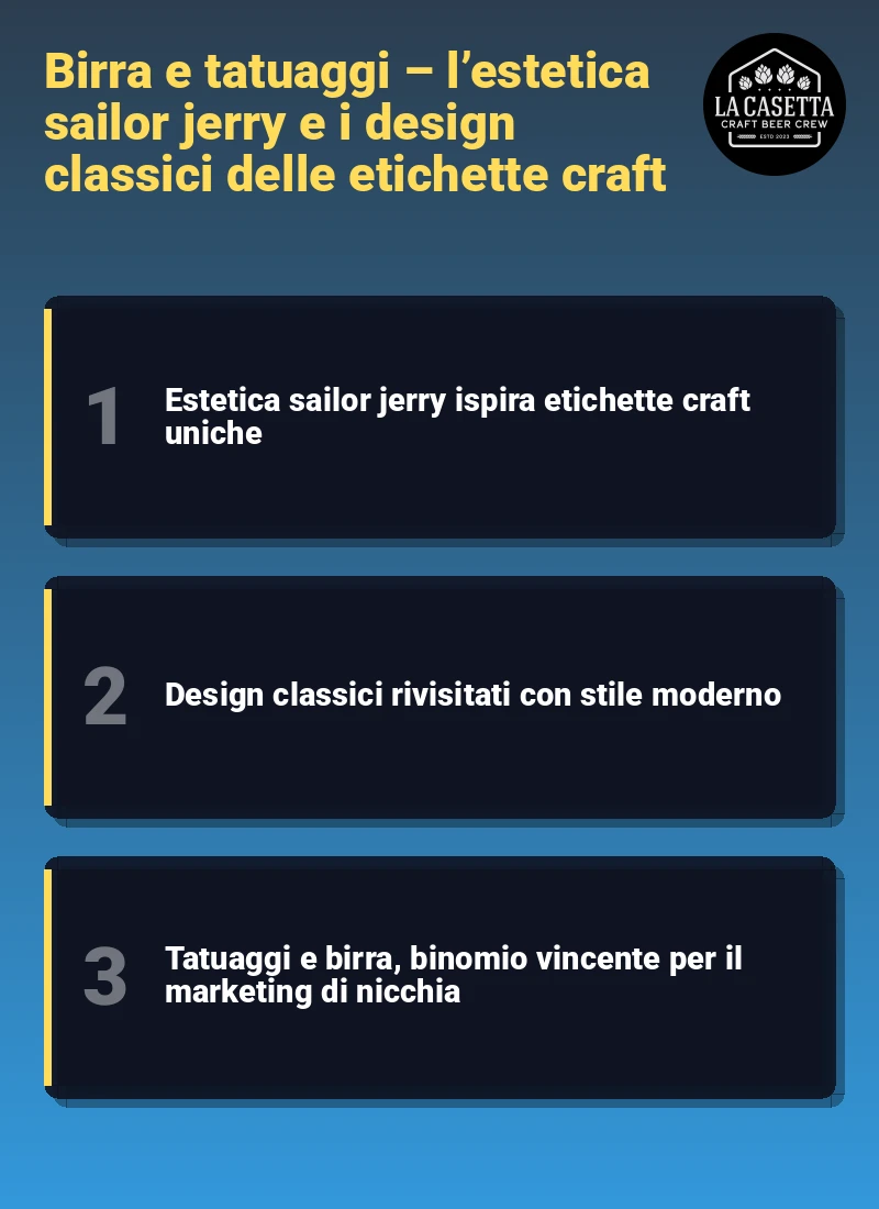 Infografica: Birra e tatuaggi – l’estetica sailor jerry e i design classici delle etichette craft
