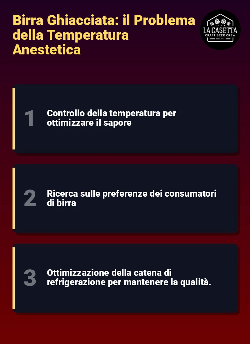 Infografica: Birra Ghiacciata: il Problema della Temperatura Anestetica