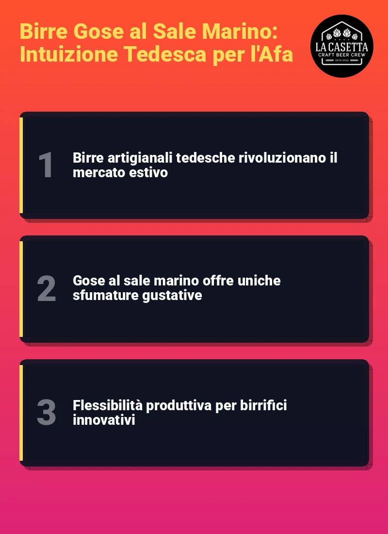 Infografica: Birre Gose al Sale Marino: Intuizione Tedesca per l'Afa