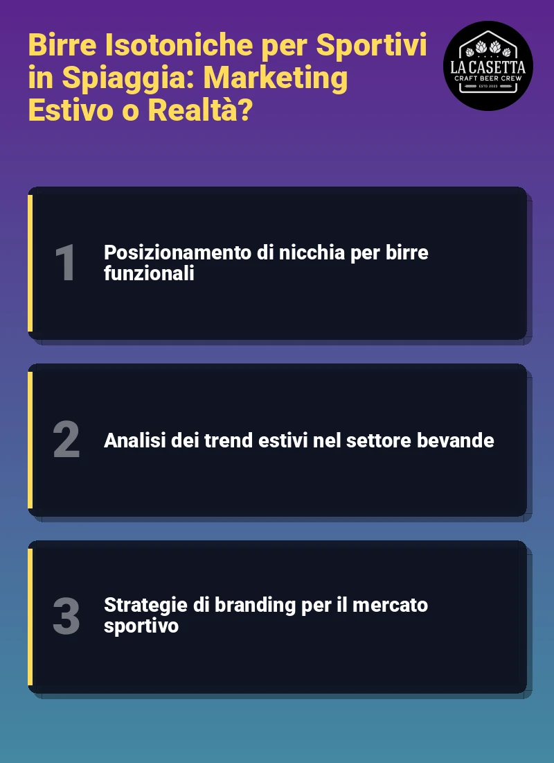 Infografica: Birre Isotoniche per Sportivi in Spiaggia: Marketing Estivo o Realtà?