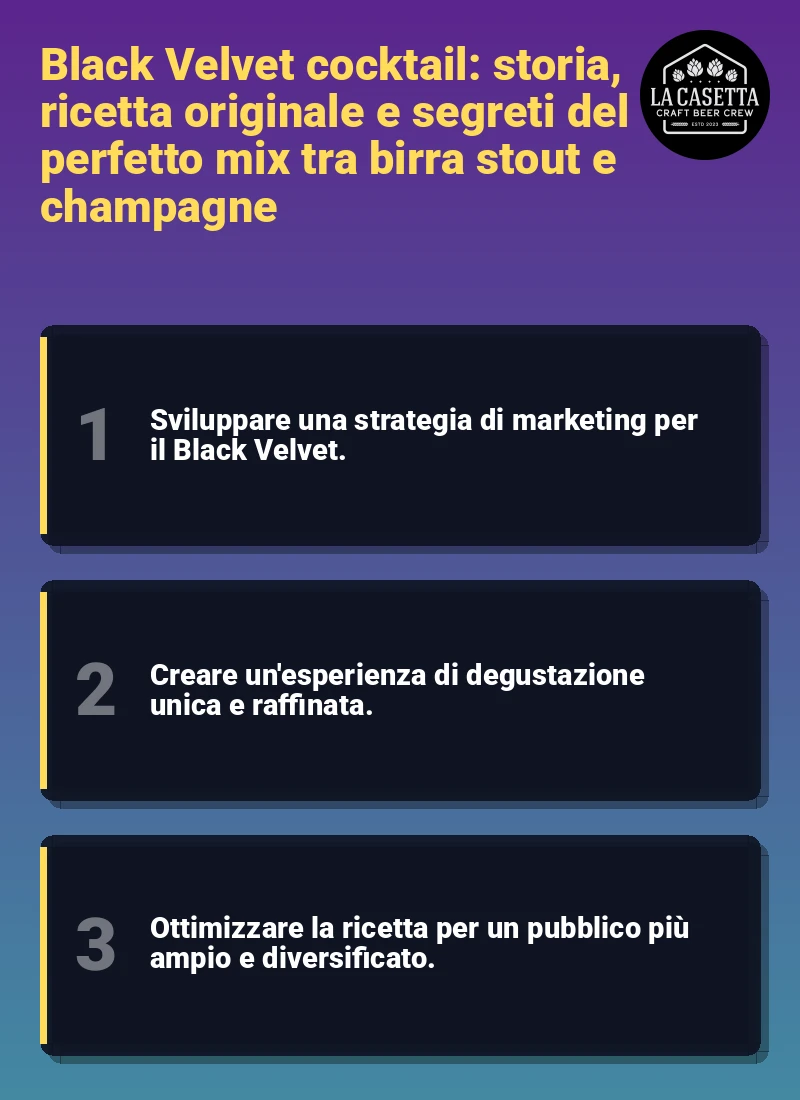 Infografica: Black Velvet cocktail: storia, ricetta originale e segreti del perfetto mix tra birra stout e champagne