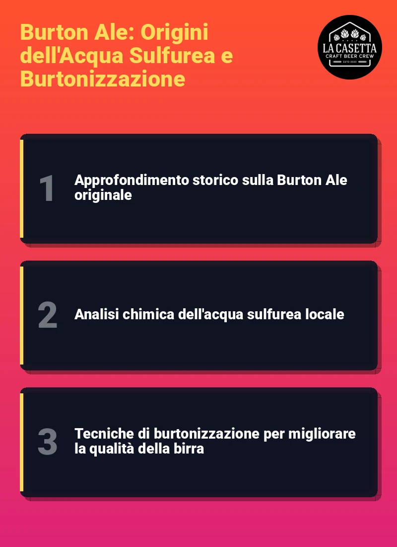 Infografica: Burton Ale: Origini dell'Acqua Sulfurea e Burtonizzazione