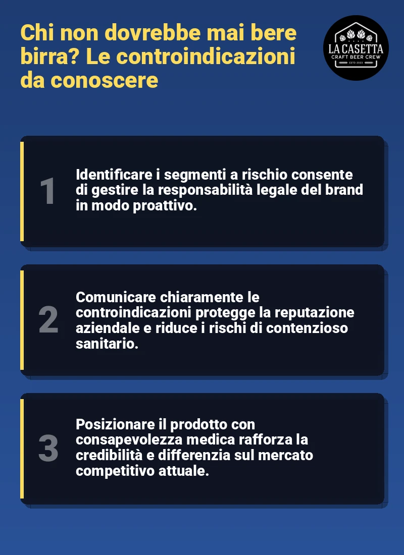 Infografica: Chi non dovrebbe mai bere birra? Le controindicazioni da conoscere