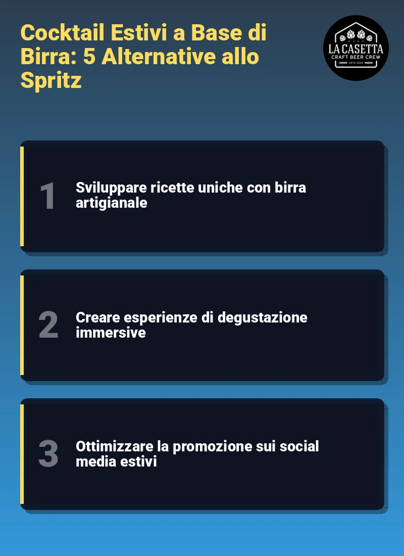 Infografica: Cocktail Estivi a Base di Birra: 5 Alternative allo Spritz