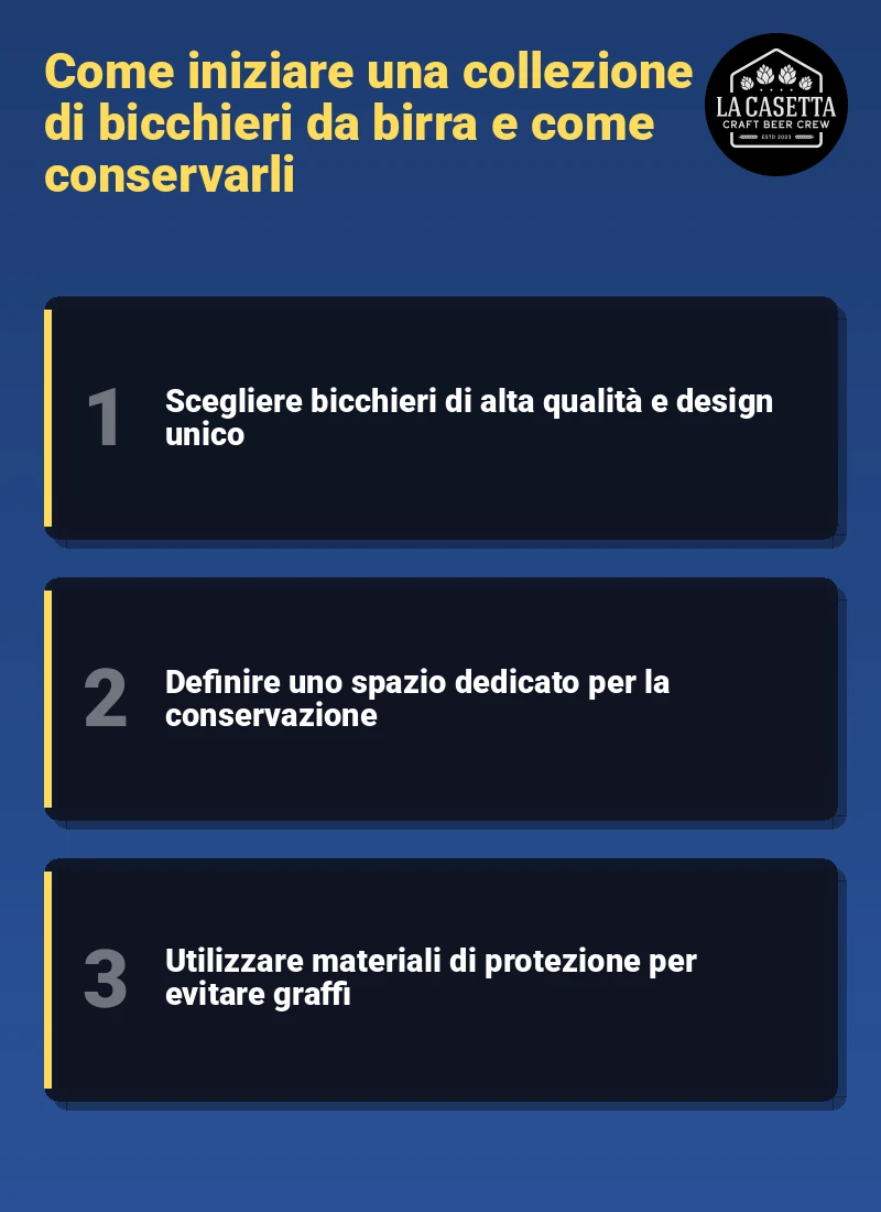 Infografica: Come iniziare una collezione di bicchieri da birra e come conservarli