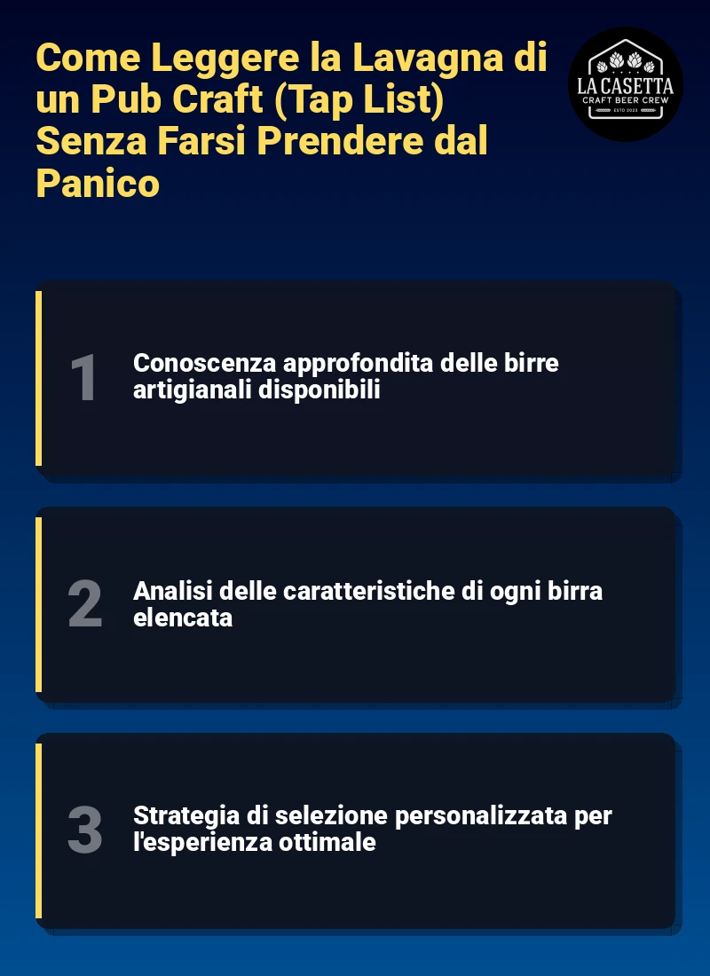 Infografica: Come Leggere la Lavagna di un Pub Craft (Tap List) Senza Farsi Prendere dal Panico