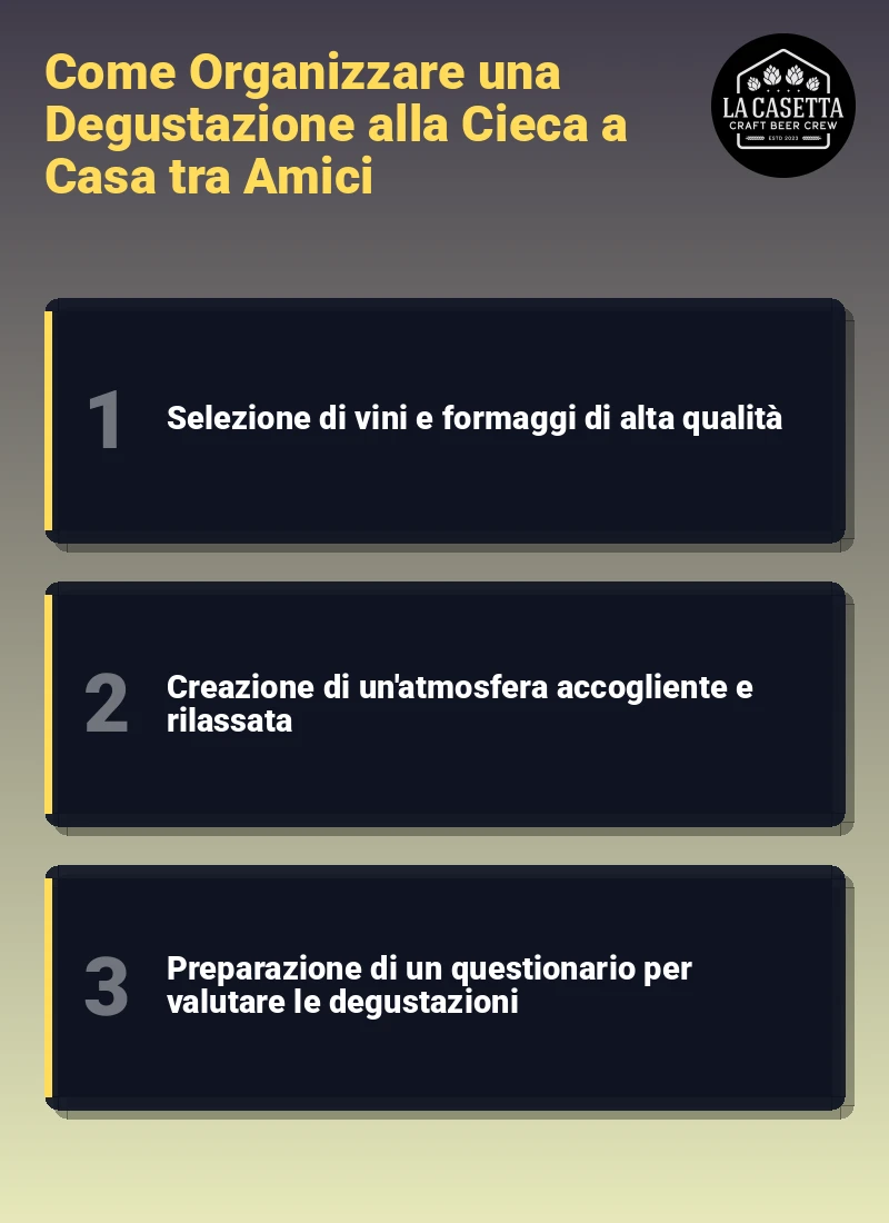 Infografica: Come Organizzare una Degustazione alla Cieca a Casa tra Amici