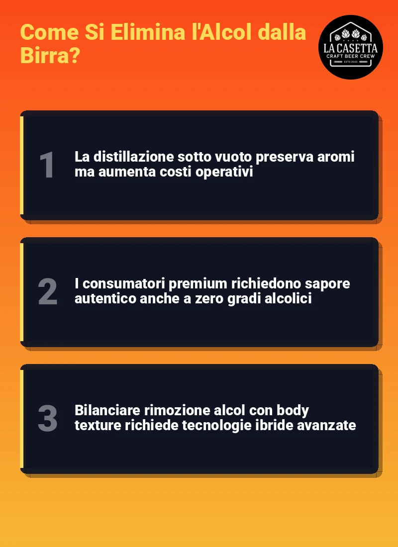 Infografica: Come Si Elimina l'Alcol dalla Birra?
