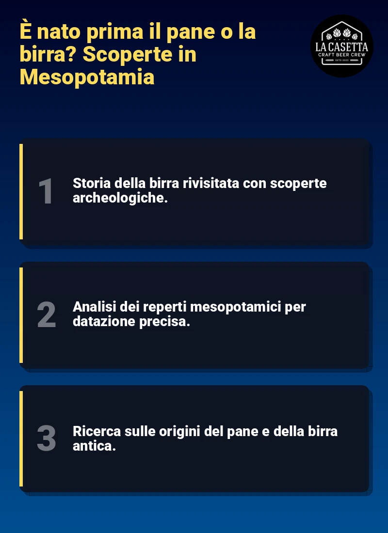 Infografica: È nato prima il pane o la birra? Scoperte in Mesopotamia
