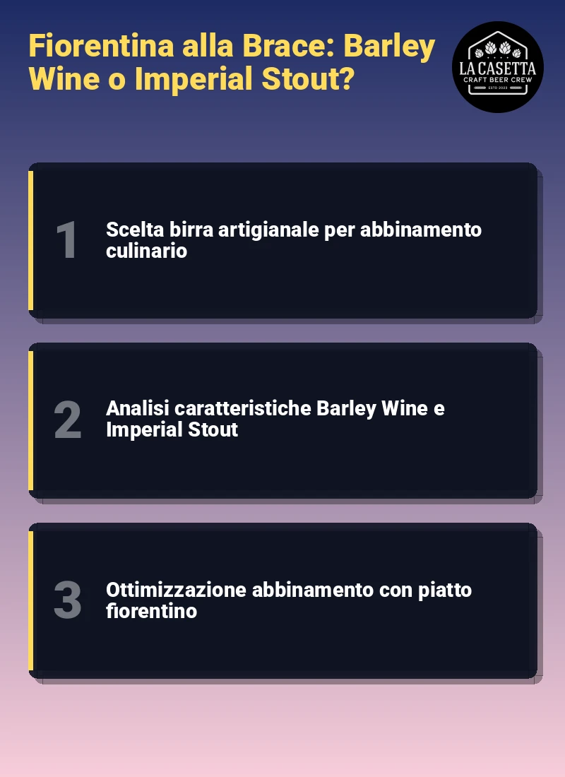 Infografica: Fiorentina alla Brace: Barley Wine o Imperial Stout?