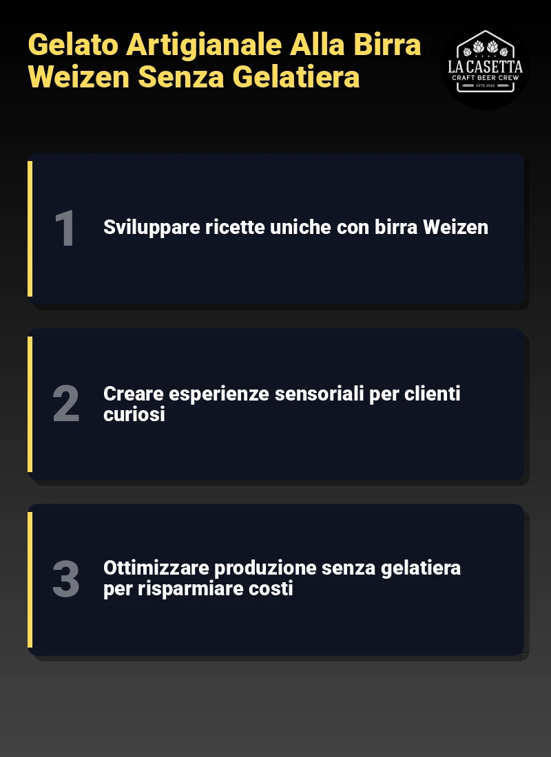Infografica: Gelato Artigianale Alla Birra Weizen Senza Gelatiera