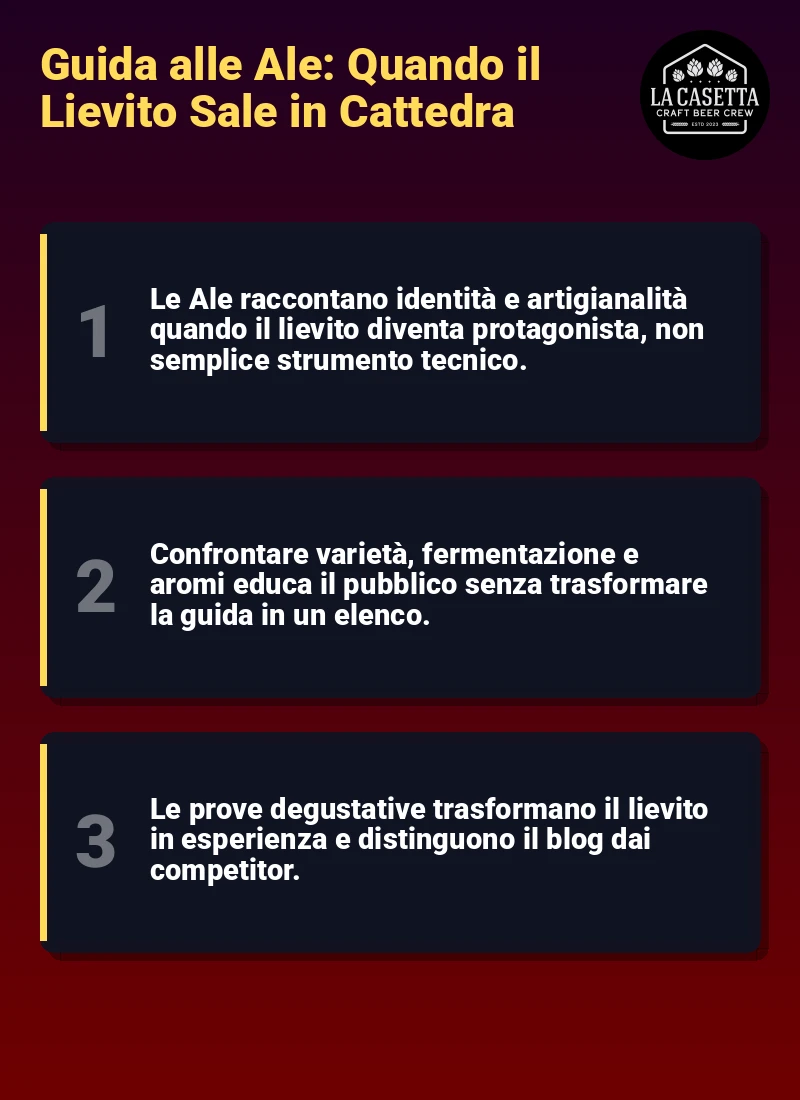 Infografica: Guida alle Ale: Quando il Lievito Sale in Cattedra