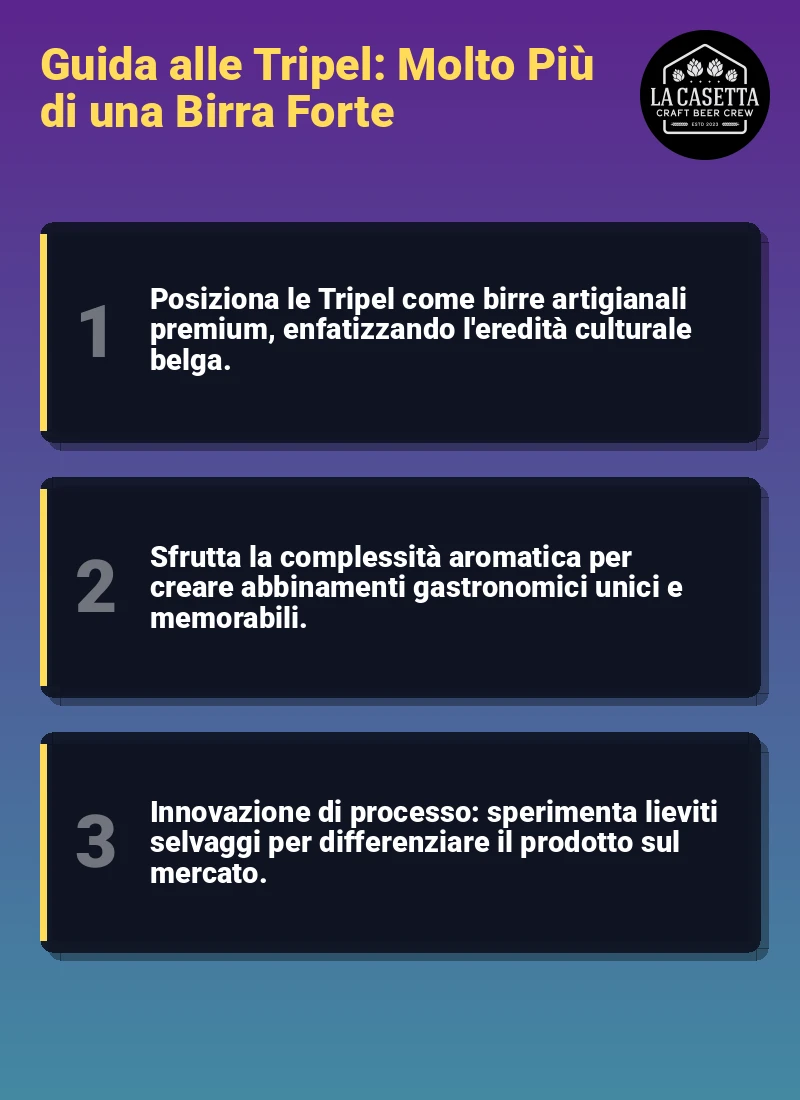 Infografica: Guida alle Tripel: Molto Più di una Birra Forte