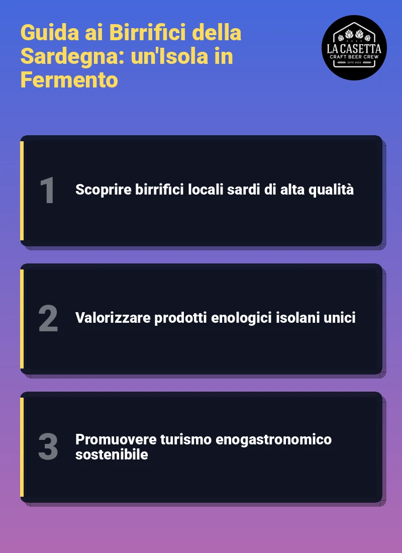 Infografica: Guida ai Birrifici della Sardegna: un'Isola in Fermento