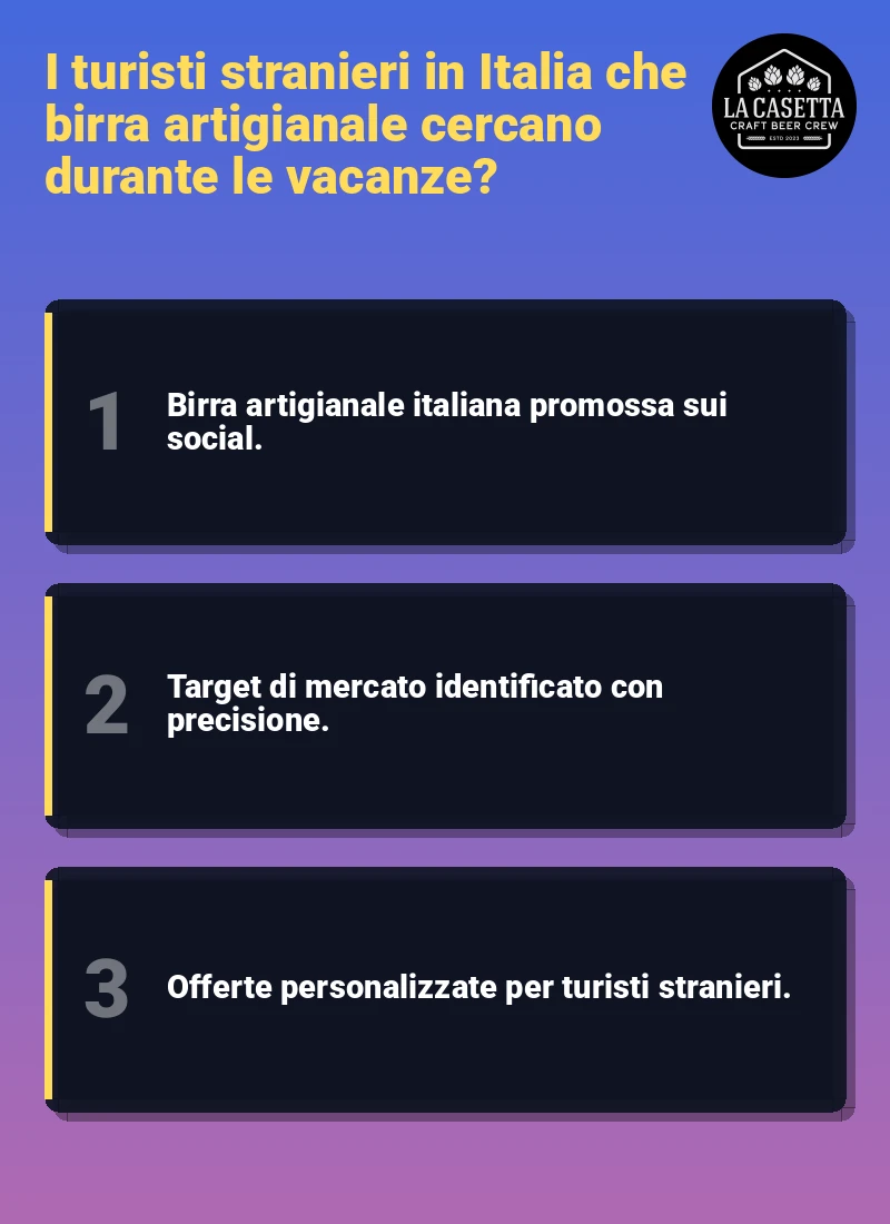 Infografica: I turisti stranieri in Italia che birra artigianale cercano durante le vacanze?