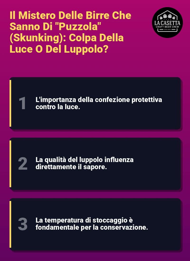 Infografica: Il Mistero Delle Birre Che Sanno Di "Puzzola" (Skunking): Colpa Della Luce O Del Luppolo?