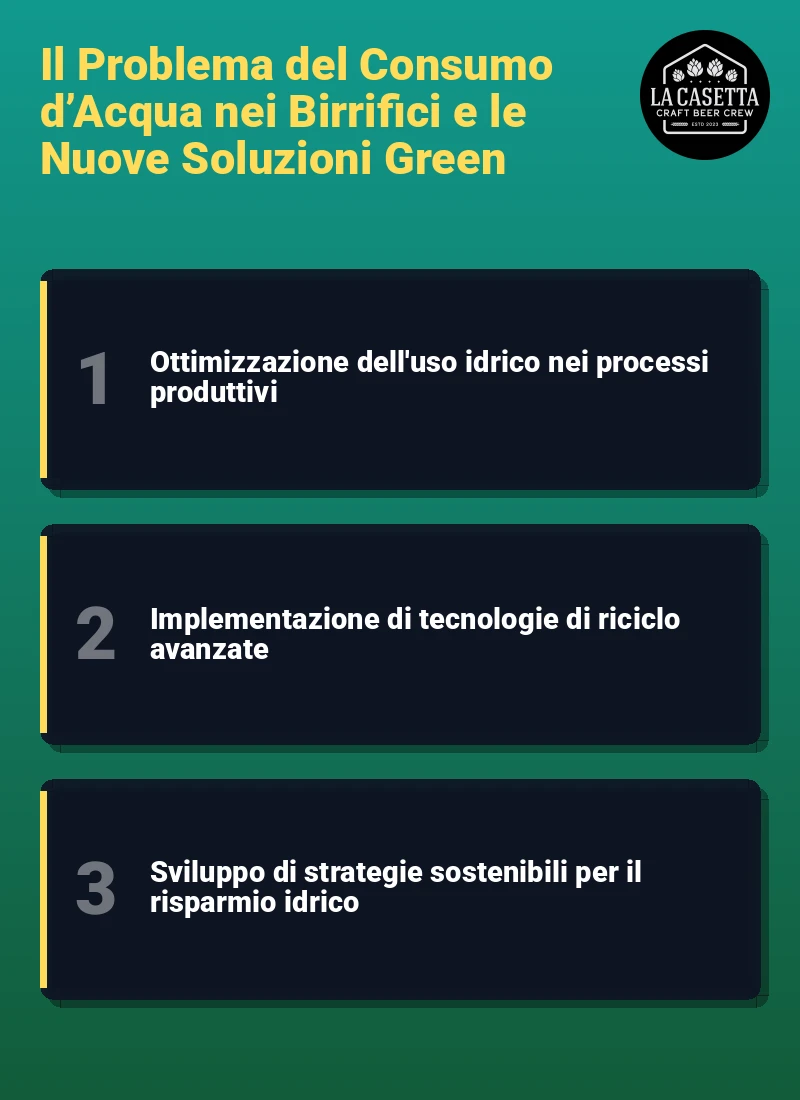 Infografica: Il Problema del Consumo d’Acqua nei Birrifici e le Nuove Soluzioni Green