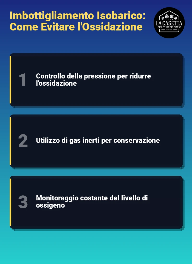 Infografica: Imbottigliamento Isobarico: Come Evitare l'Ossidazione