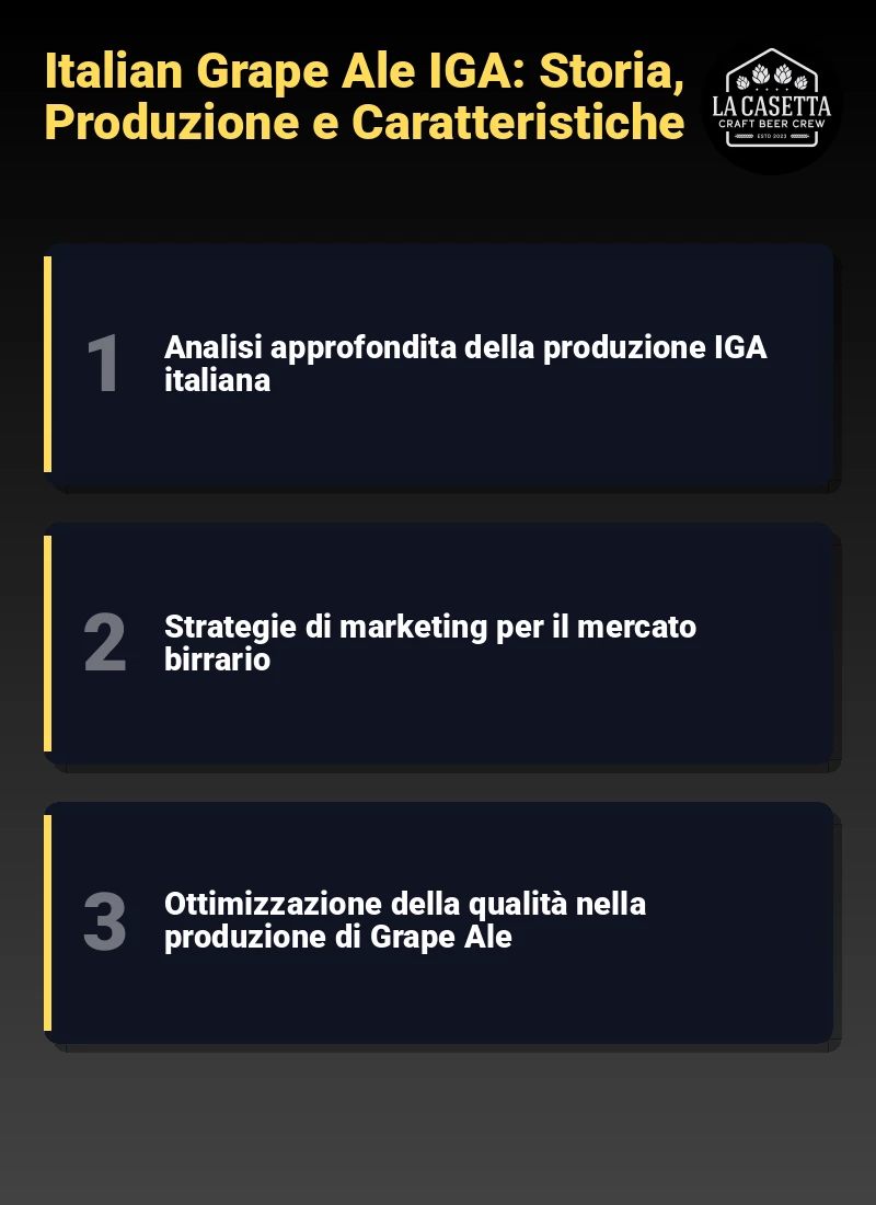 Infografica: Italian Grape Ale IGA: Storia, Produzione e Caratteristiche