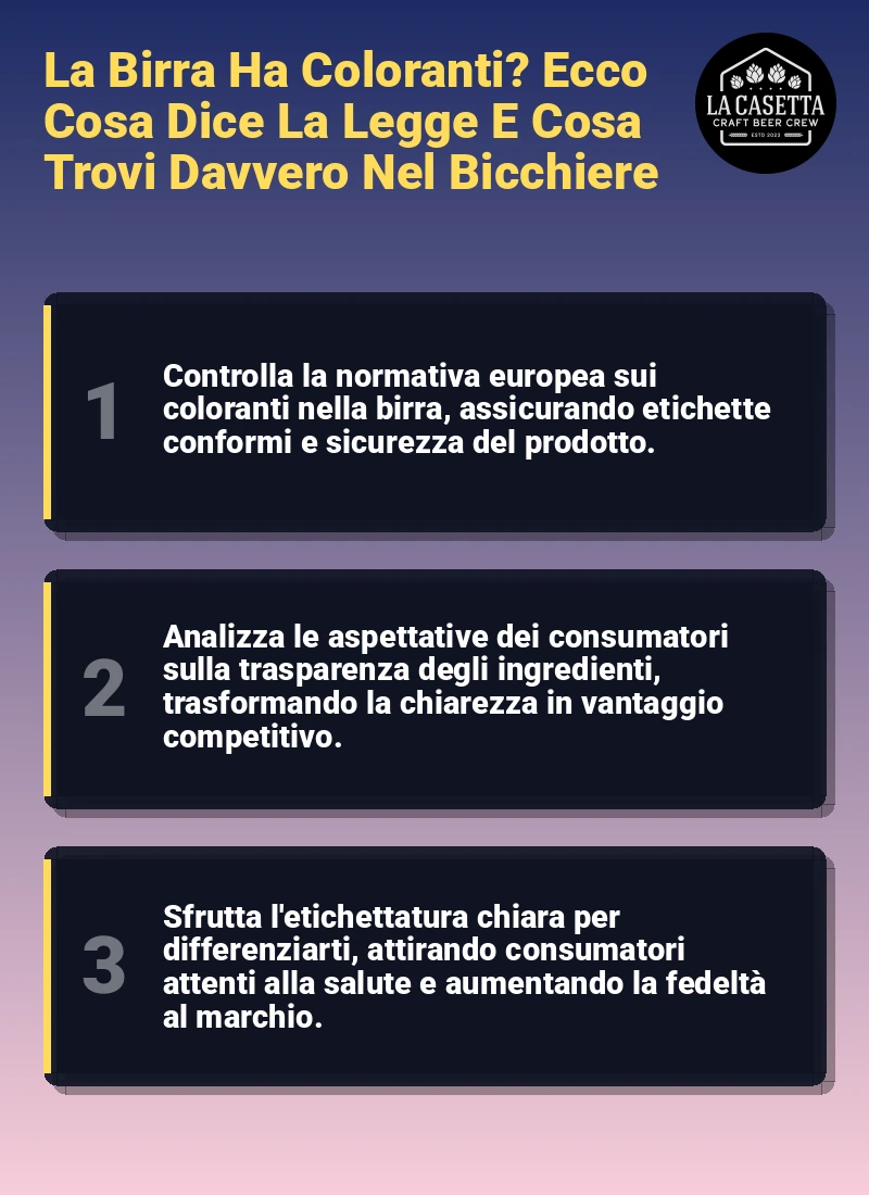 Infografica: La Birra Ha Coloranti? Ecco Cosa Dice La Legge E Cosa Trovi Davvero Nel Bicchiere